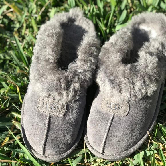 grey ugg coquette slippers